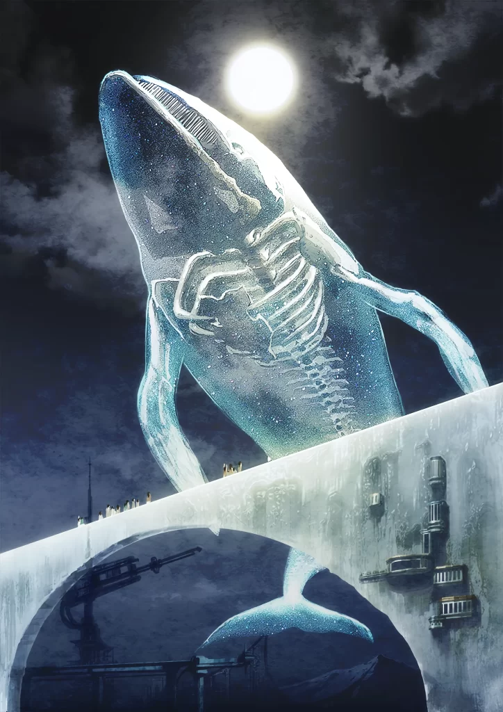 Whale Blue Dark Surreal Fantasy
