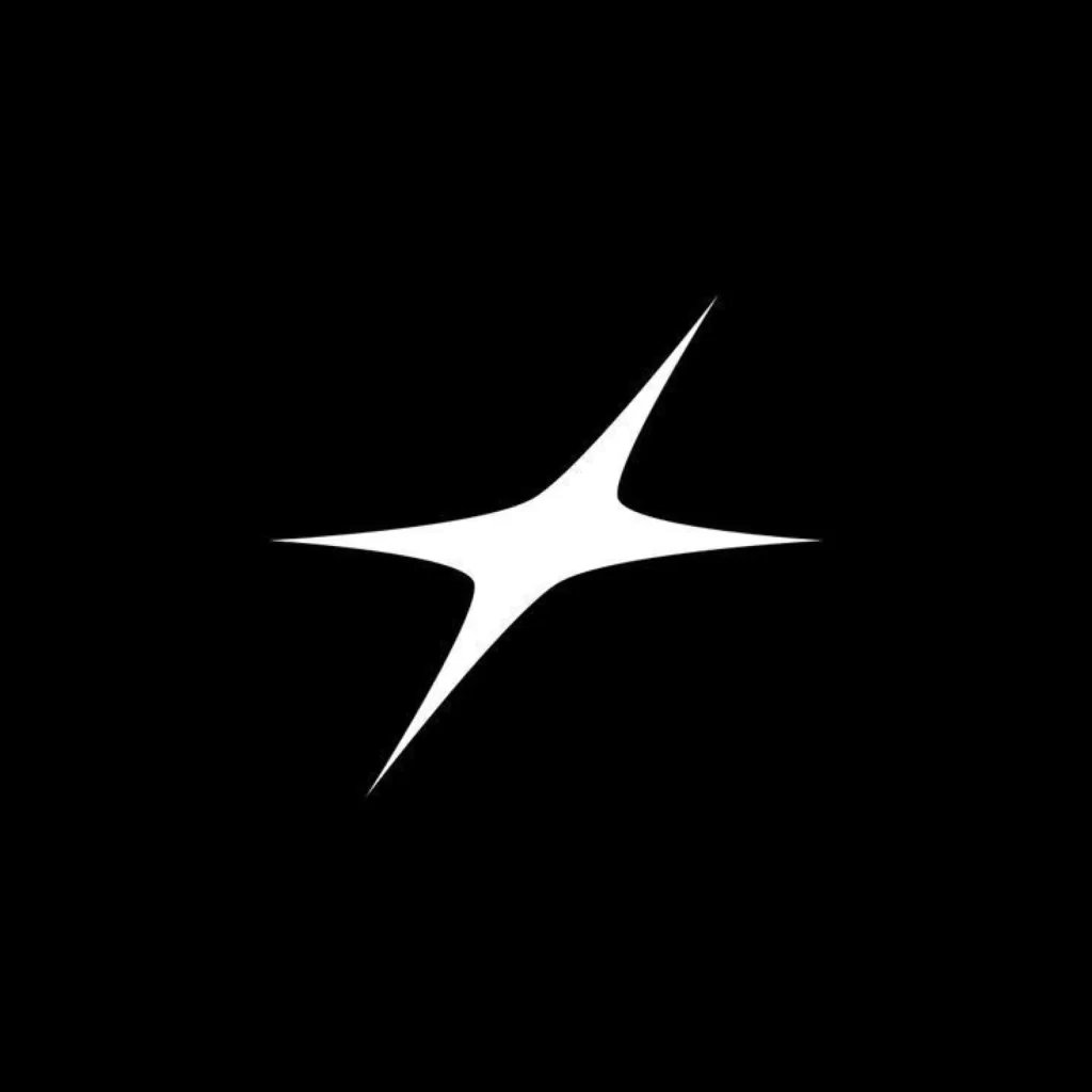 White Black Star Minimalist