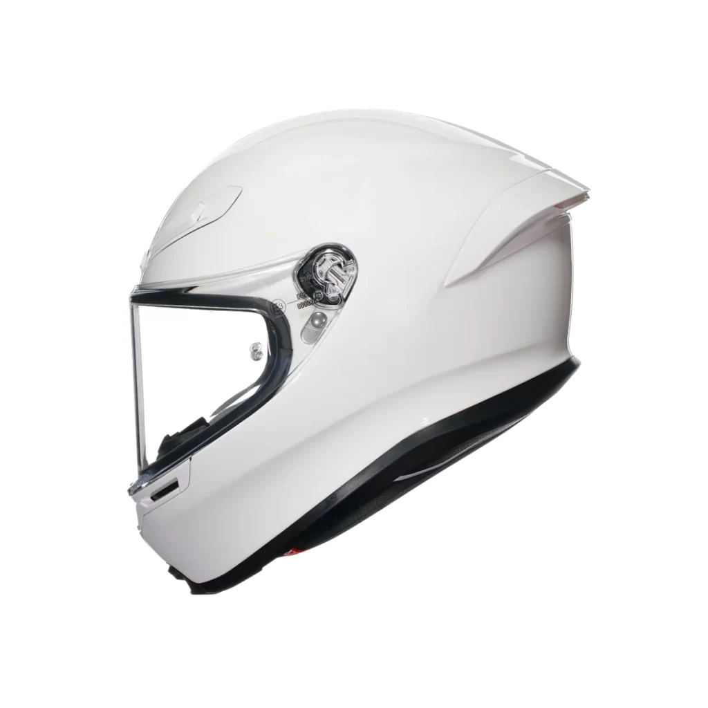 White Helmet Clear Visor