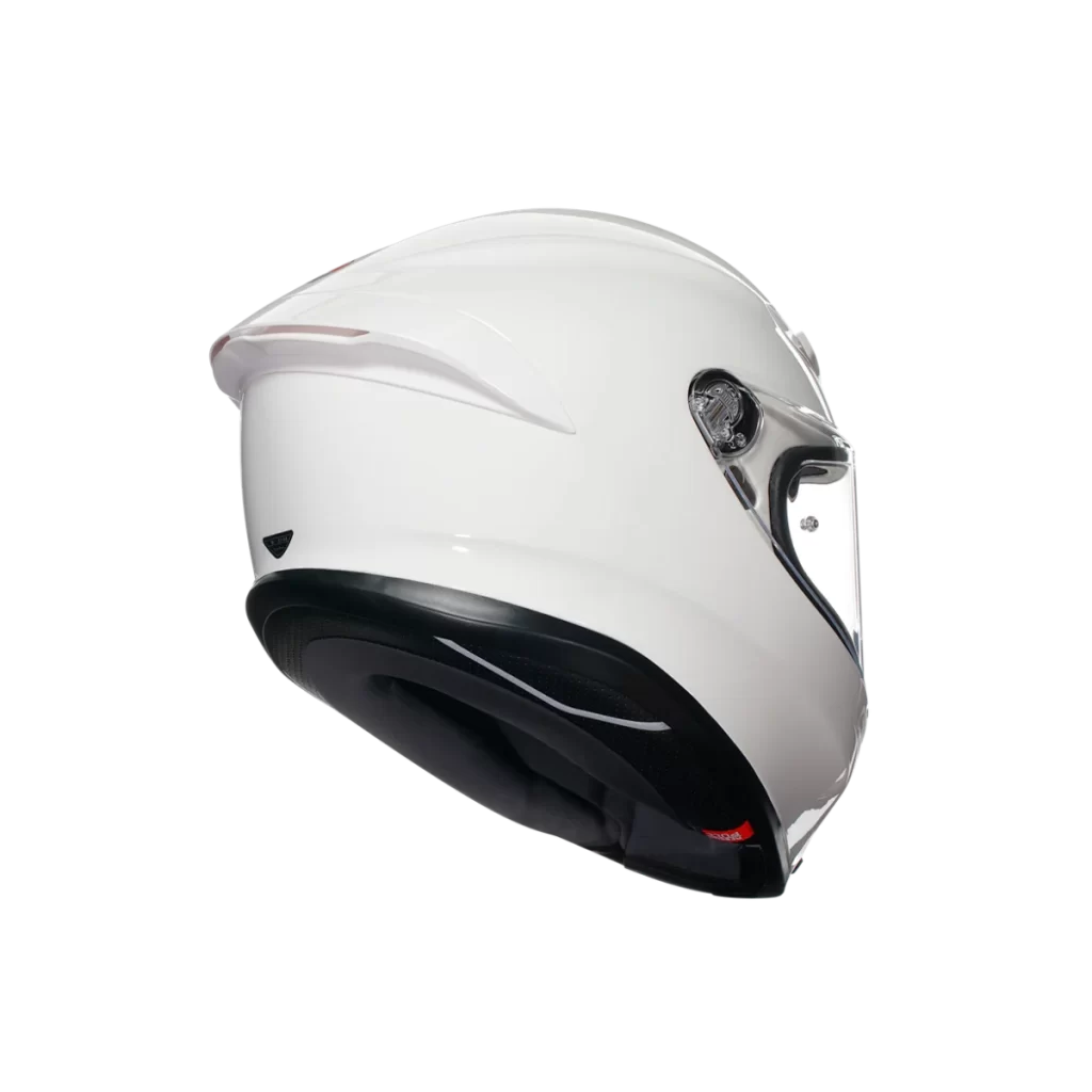 White Motorcycle Helmet Glossy