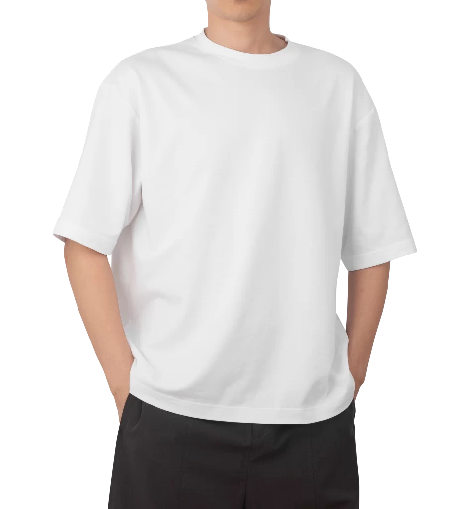White T-Shirt Black Shorts