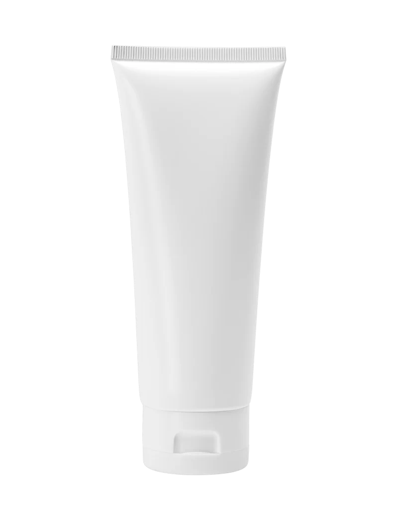 White Tube Cream Cylindrical