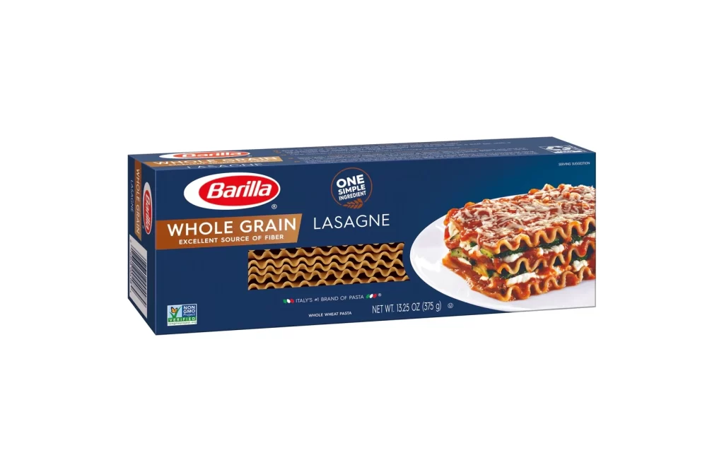 Whole Grain Lasagne Blue White
