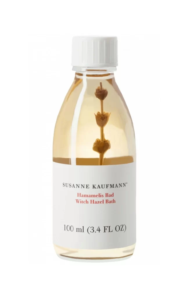 Witch Hazel Bath Bottle Transparent Amber Simple Skincare