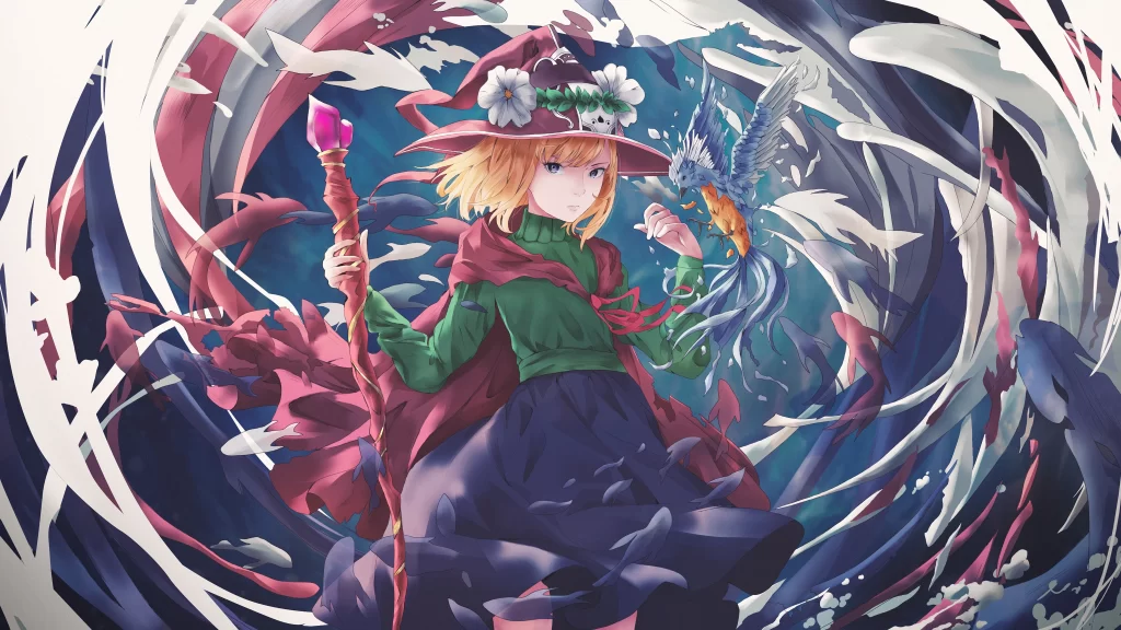 Witch Red Green Blue Fantasy