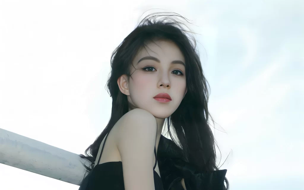 Woman Black White Casual