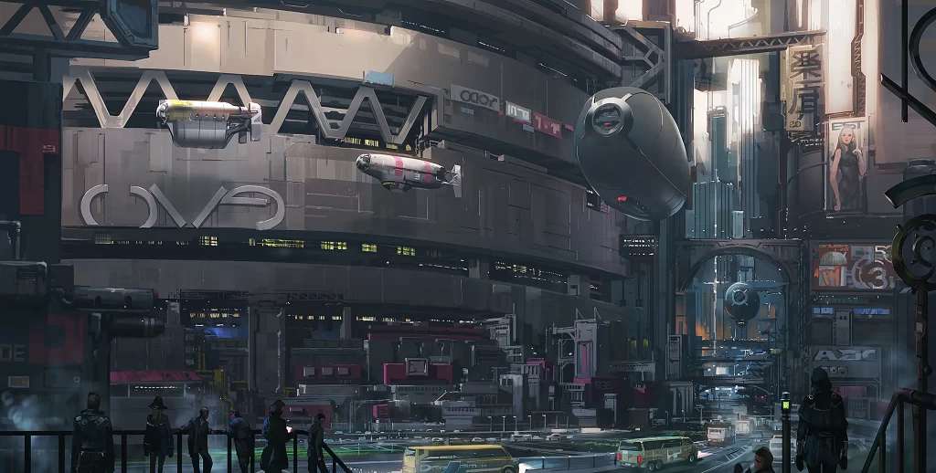 Woman Blonde Hair Futuristic Sci Fi