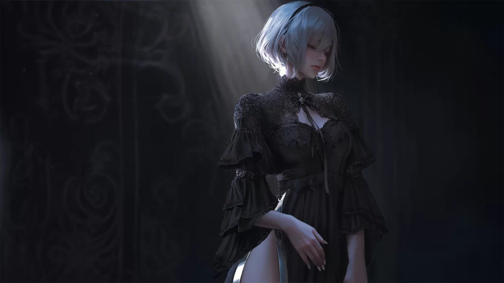 Woman Dark Gothic Victorian Elegant