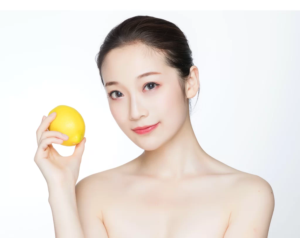 Woman Lemon Yellow White Beauty