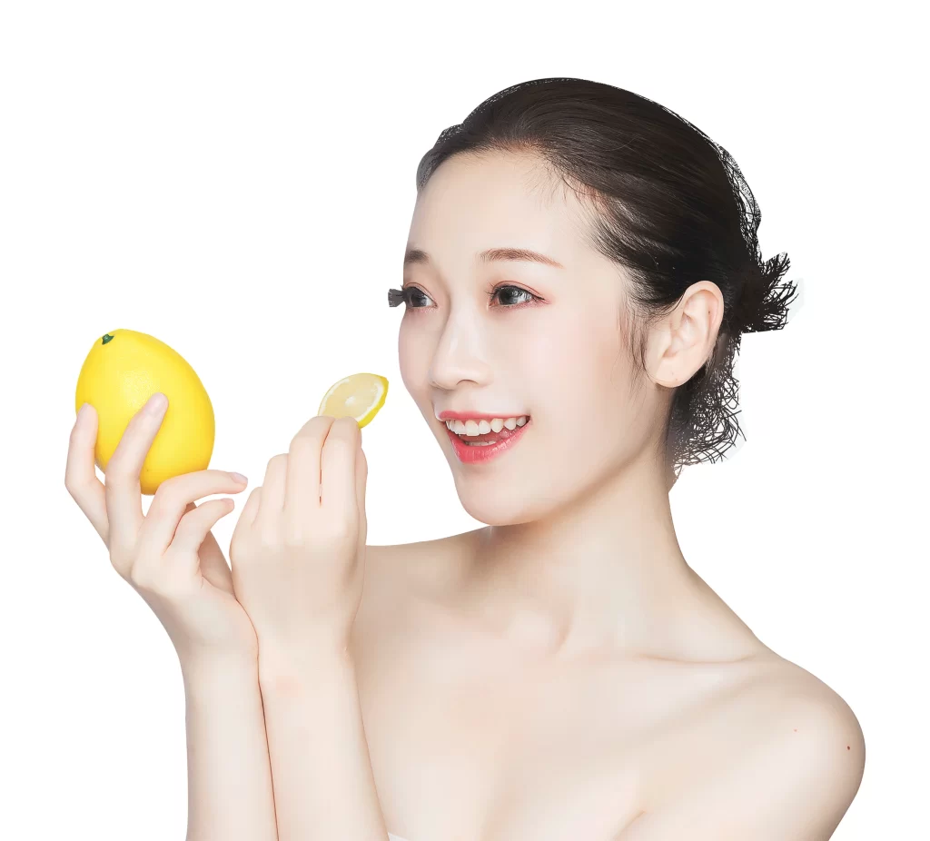 Woman Lemon Yellow White