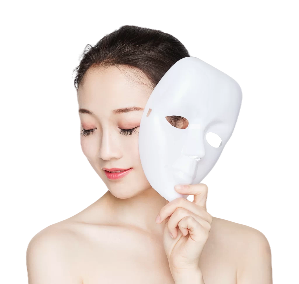 Woman Mask White Beauty