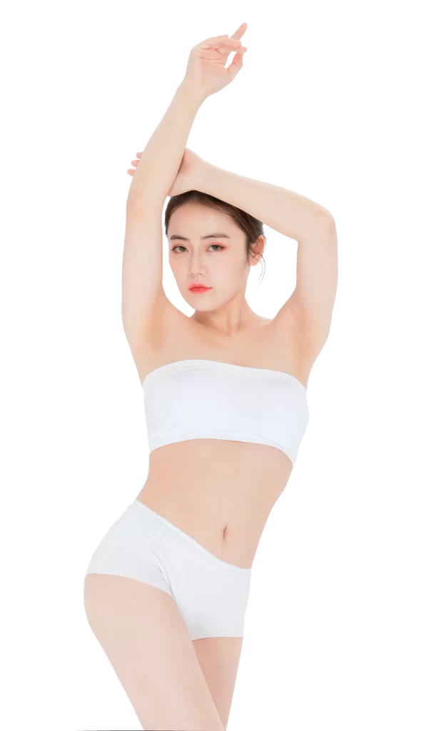 Woman White Athletic