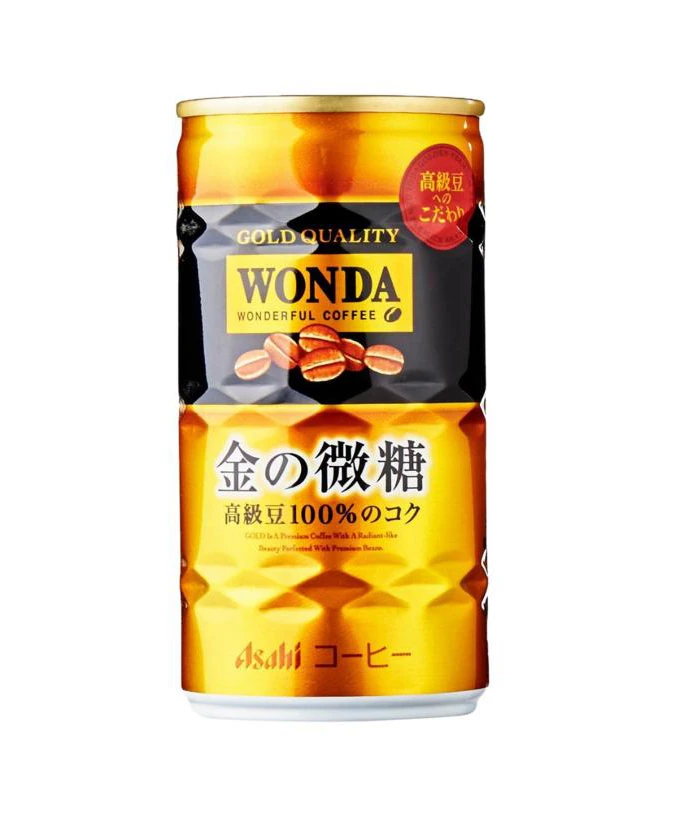 Wonda Coffee Gold Black Yellow Japanese
