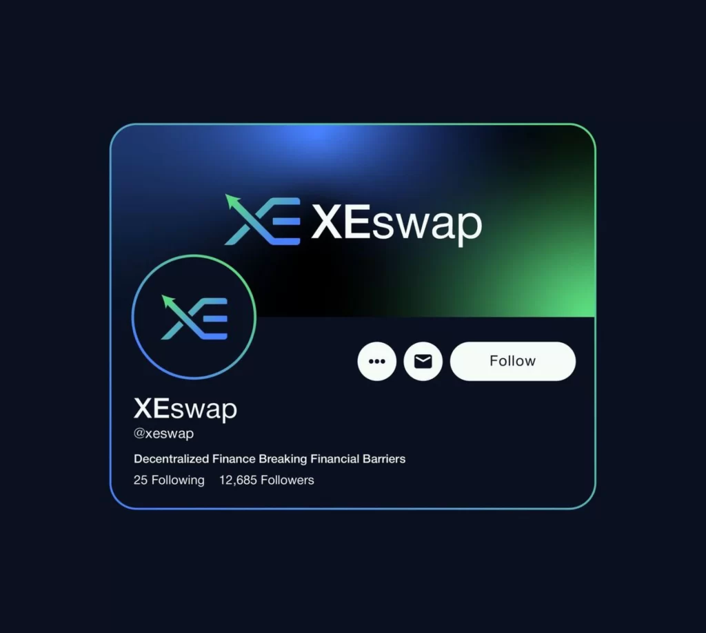 XESwap Logo Social Media Profile Blue
