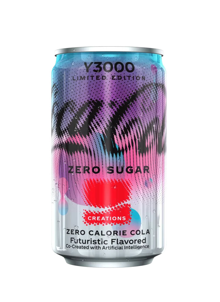 Y3000 Calorie Cola (Futuristic Flavored) Can Packaging