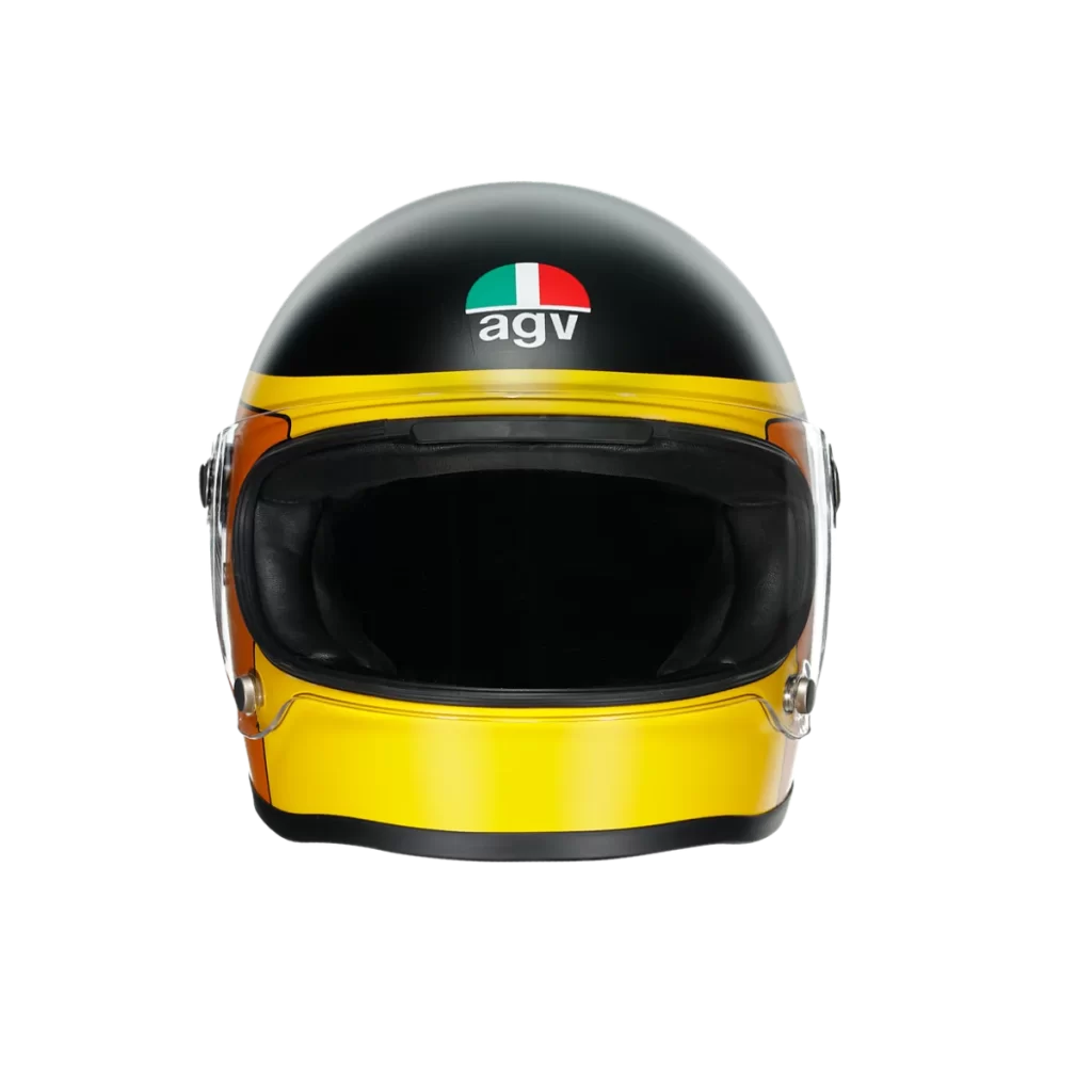 Yellow Black AGV Helmet Racing
