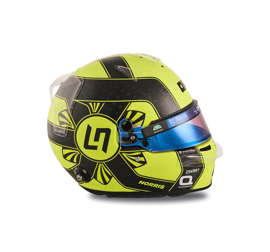 Yellow Black Sunburst Arai Helmet Motorcycle