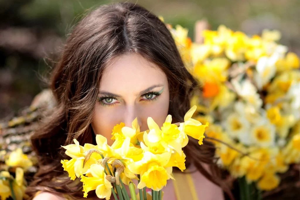 Yellow Daffodil Bright Petals warm Sunlight