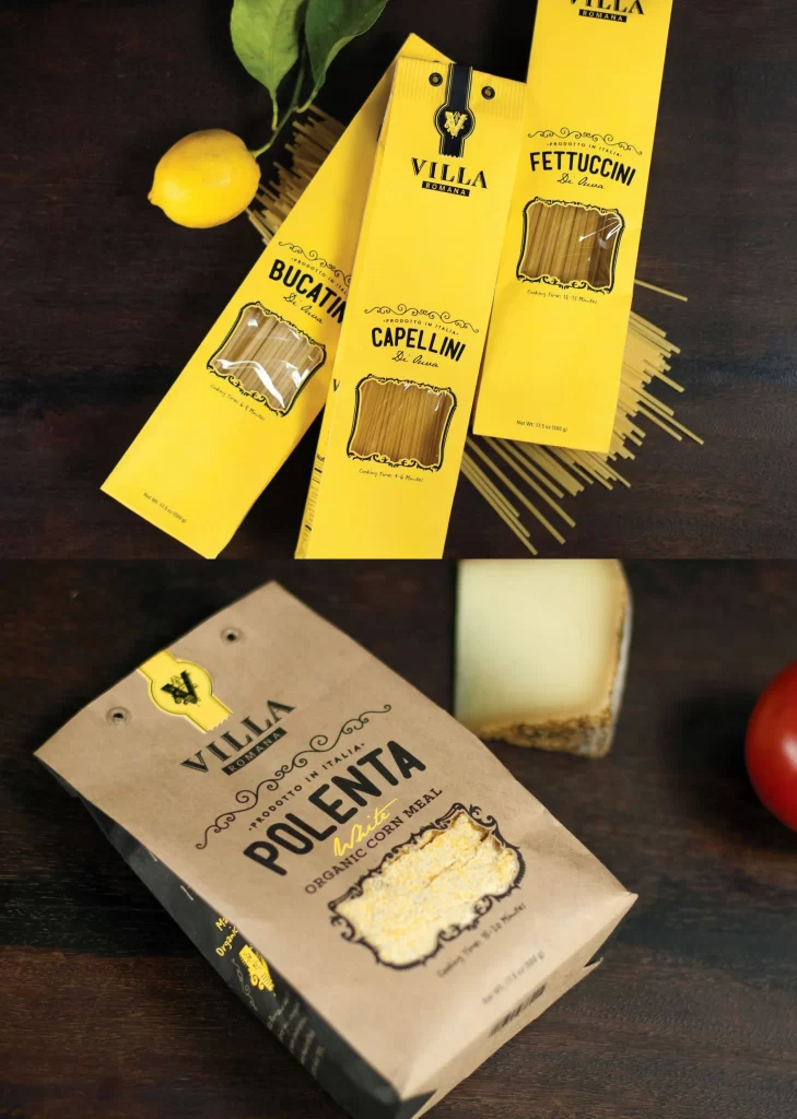 Yellow Pasta Cheese Packaging