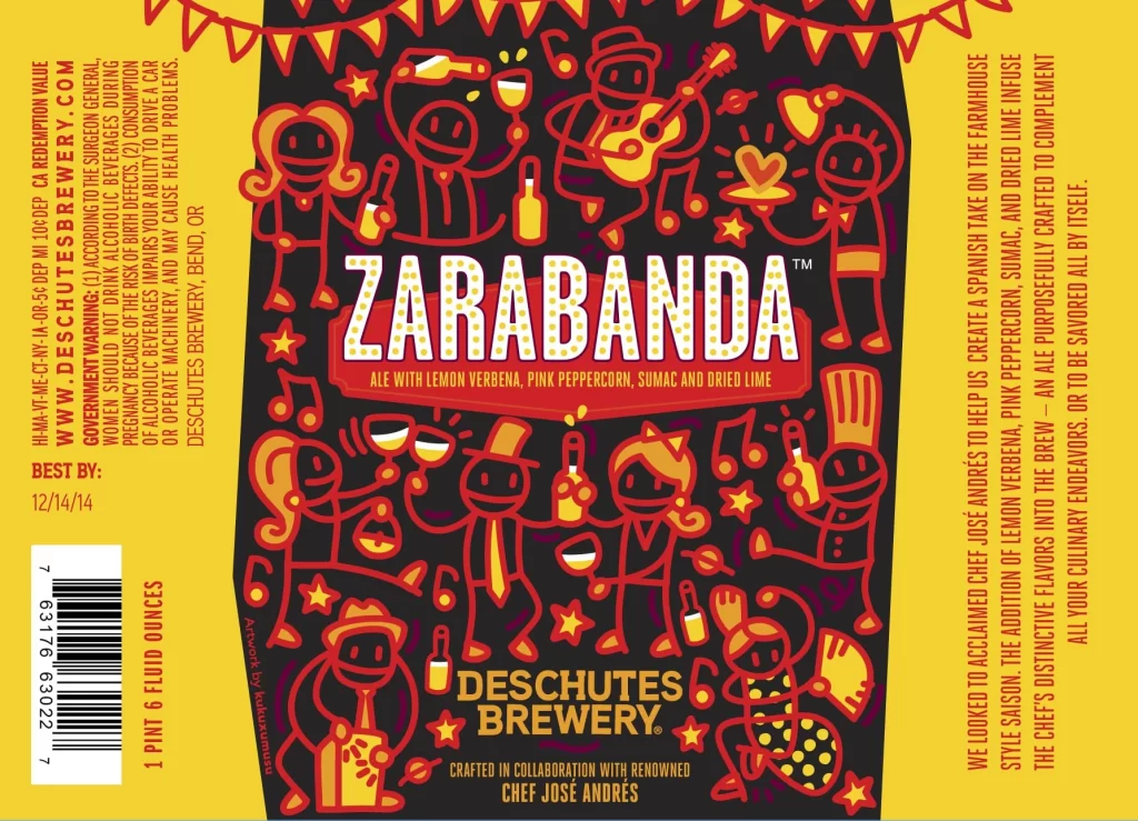 Zarabanda Ale Yellow Red Festive