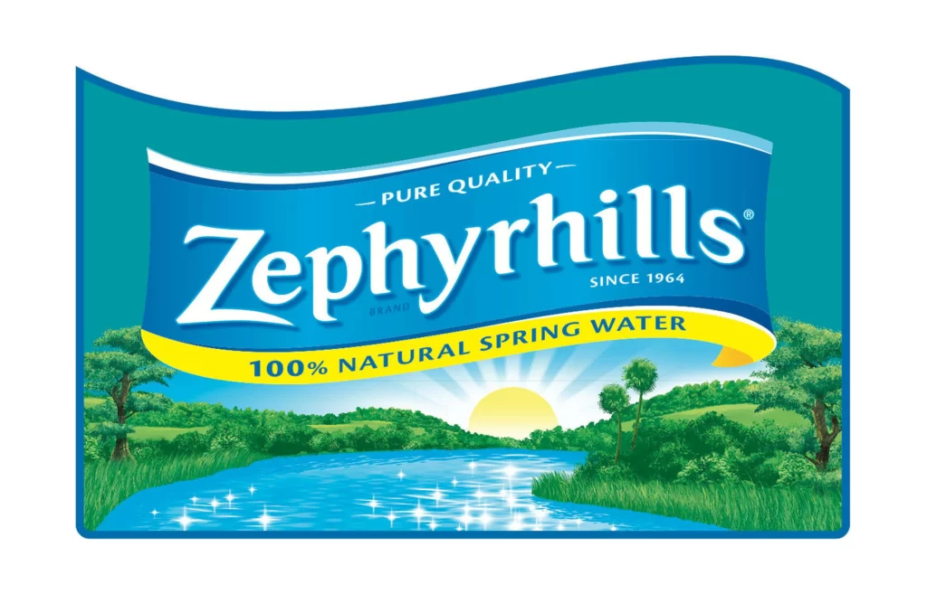 Zephyrhills Brand Pure Quality Natural Packaging