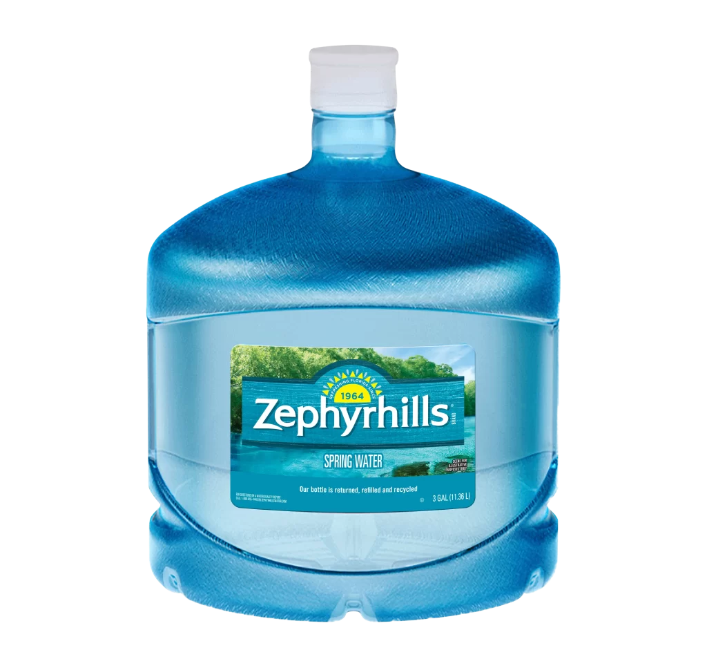 Zephyrhills Spring Water Blue Green Packaging