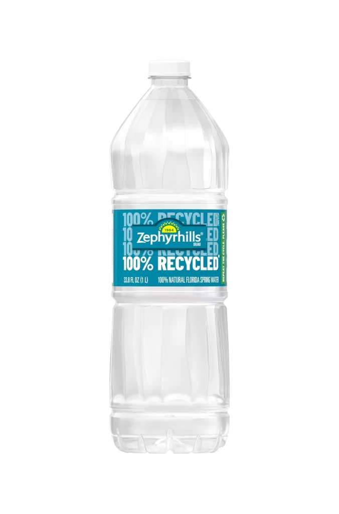 Zephyrhills Water Bottle Recycled Blue Packaging