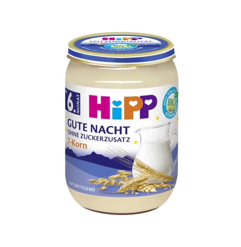 HiPP Gute Nacht 7-Korn Baby Cereal Packaging