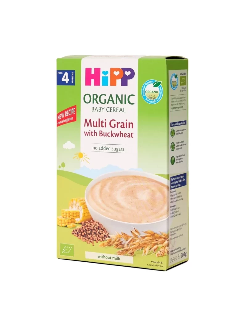 HiPP Multi Grain with Buckwheat Baby Cereal Packaging