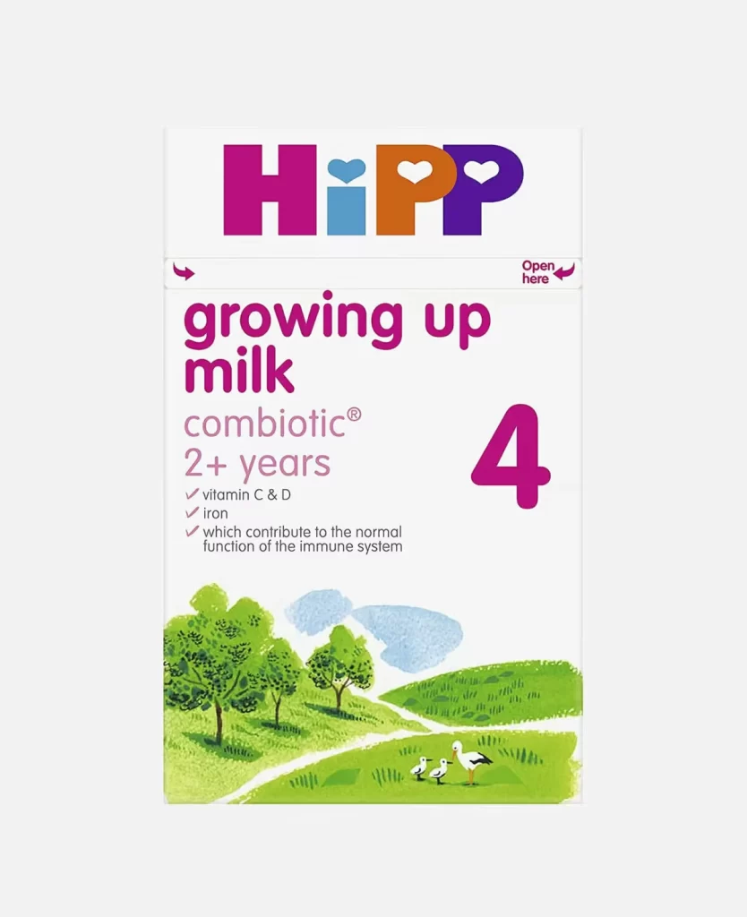 HiPP Combiotic Growing Up Milk 2 years White Baby Formula Packaging