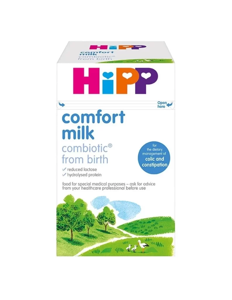 HiPP comfort milk combiotic from birth white Baby Formula Packaging