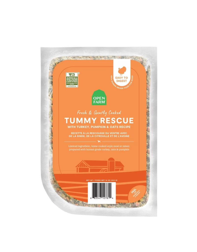 Open Farm Tummy Rescue Dog Food Packaging