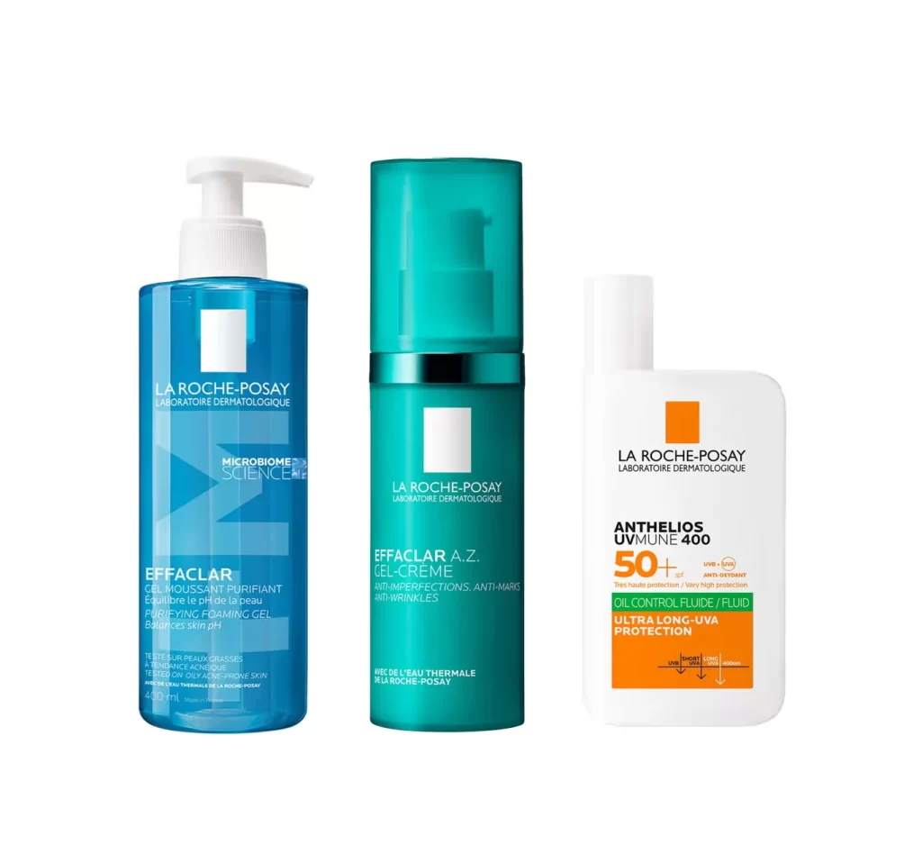 La Roche-Posay Effaclar, Anthelios UVMune 400 SPF 50+, Oil Control, Purifying…