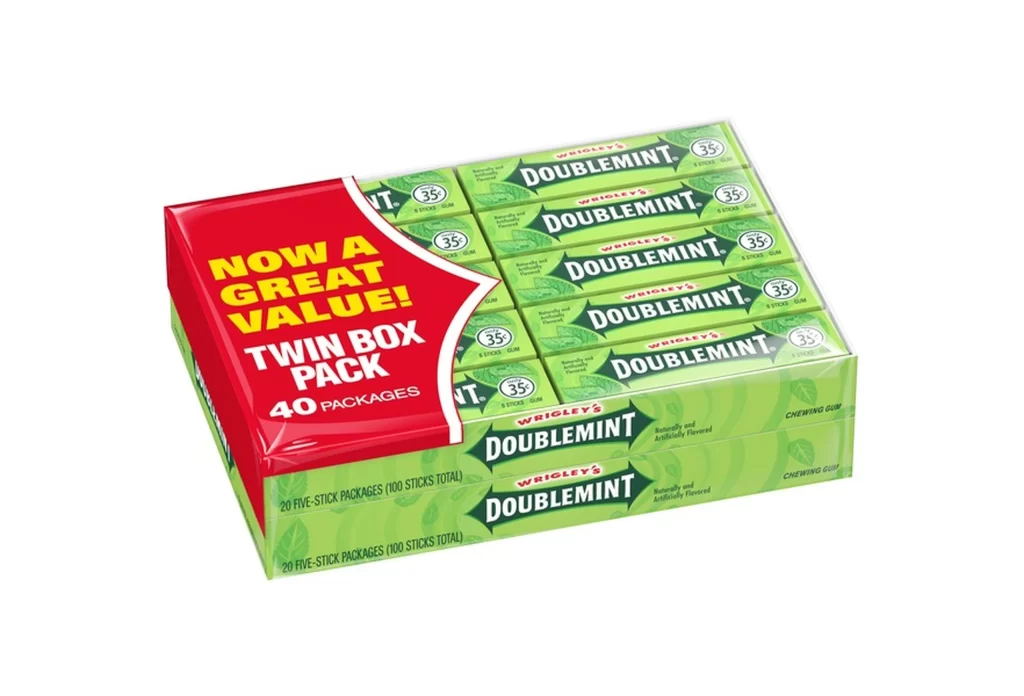 Wrigley’s Doublemint Twin Box Gum Packaging