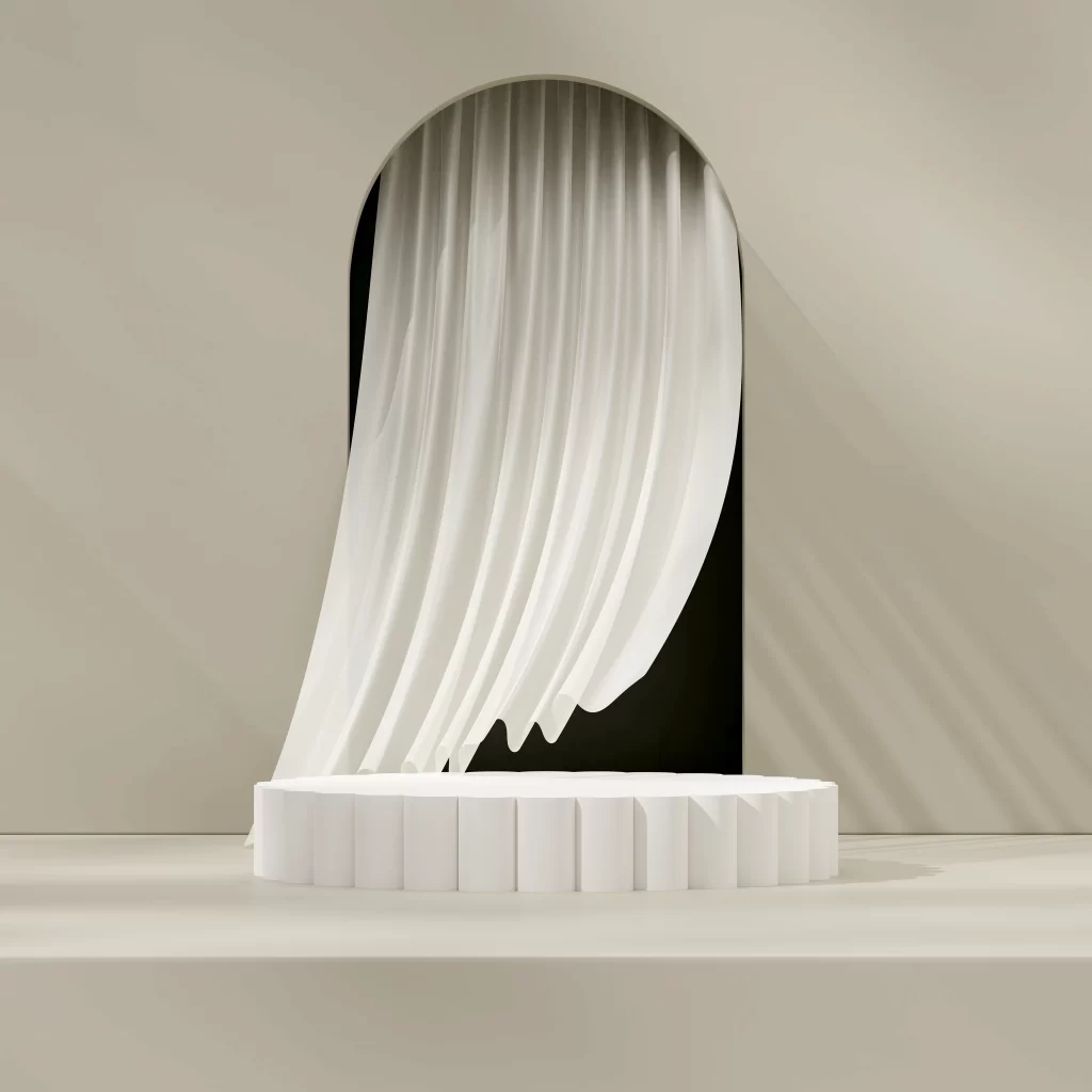 White Display Stage 3D