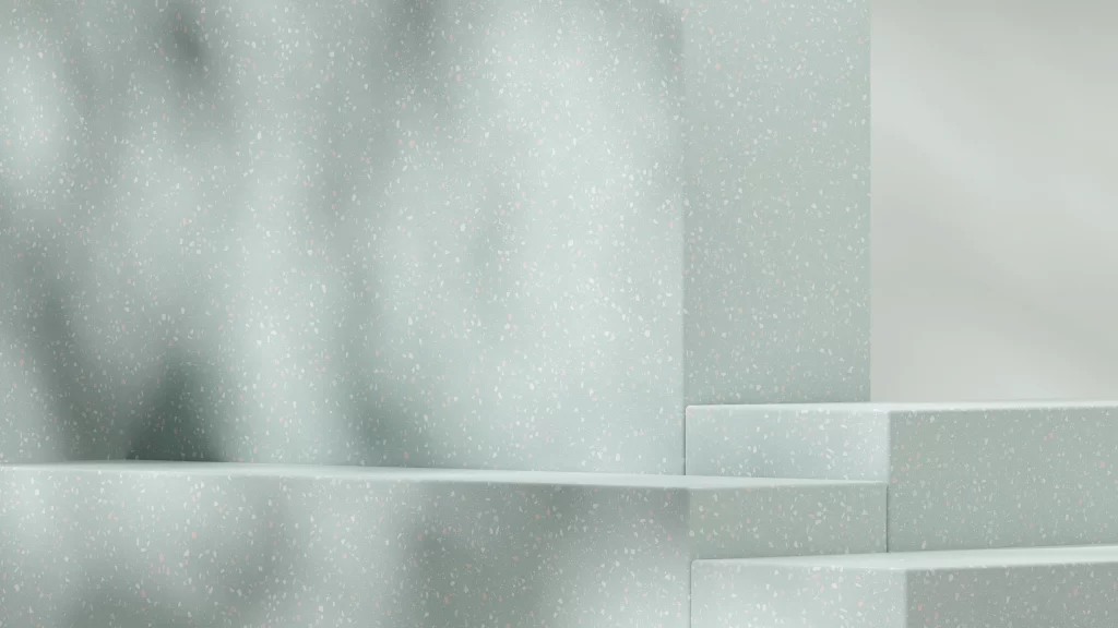 Grey Terrazzo Display Platform 3D