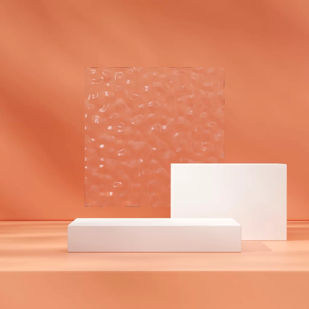 White Rectangular Display Podium 3D