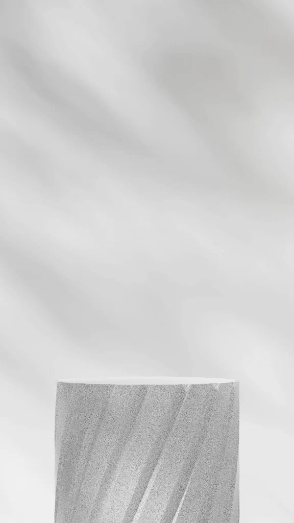 White Marble Display Pedestal 3D