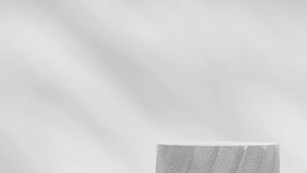 White Marble Display Pedestal 3D