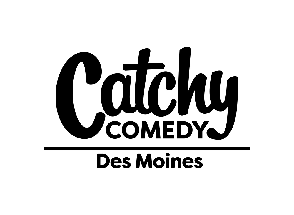 Catchy Comedy Des Moines Logo
