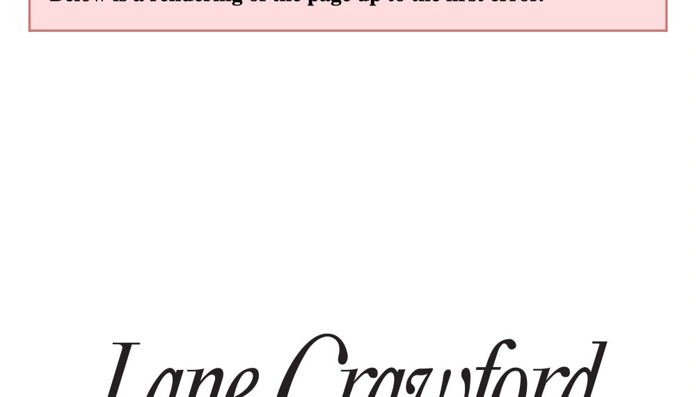 Lane Crawford Logo