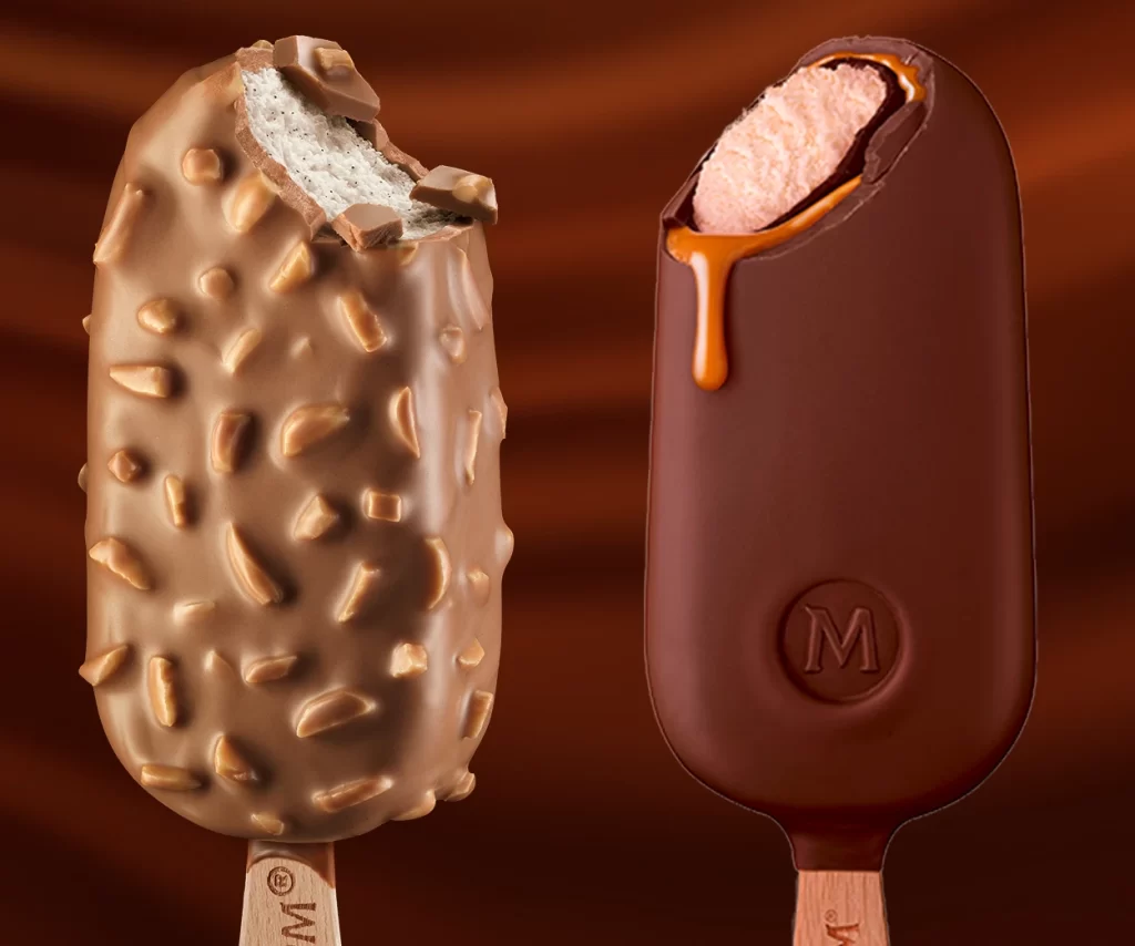 Magnum Almond, Caramel Ice Cream Packaging