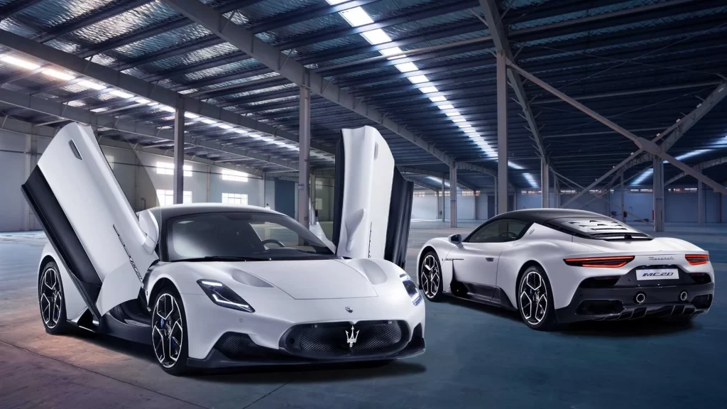 Maserati MC20 White Car Packaging