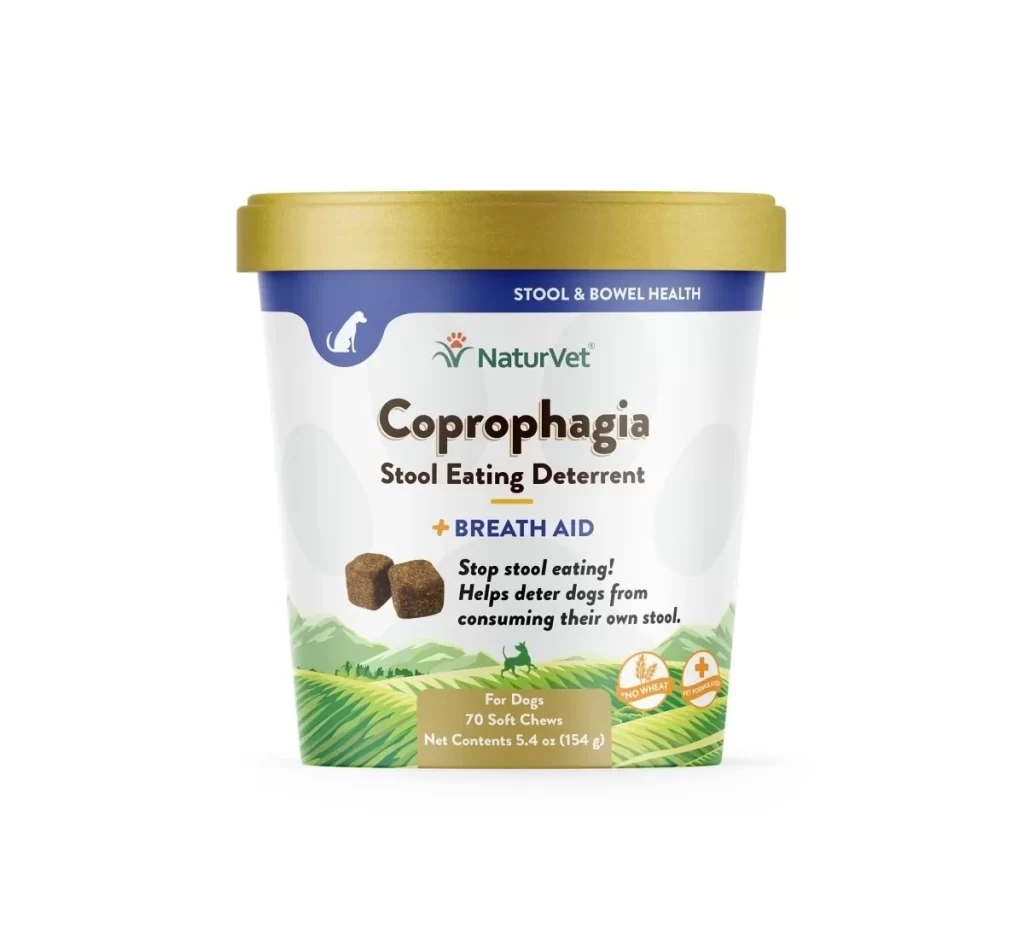 NaturVet Coprophagia Stool Eating Deterrent Breath Aid Pet Supplement Packaging