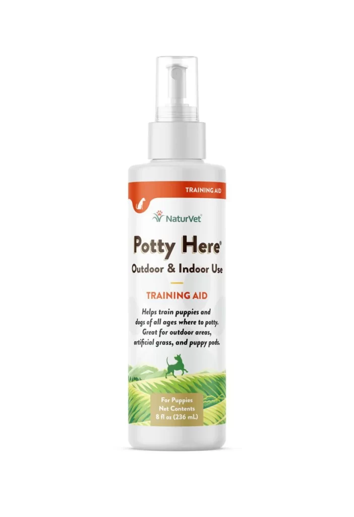 NaturVet Potty Here Outdoor & Indoor Use Pet Supplement Packaging