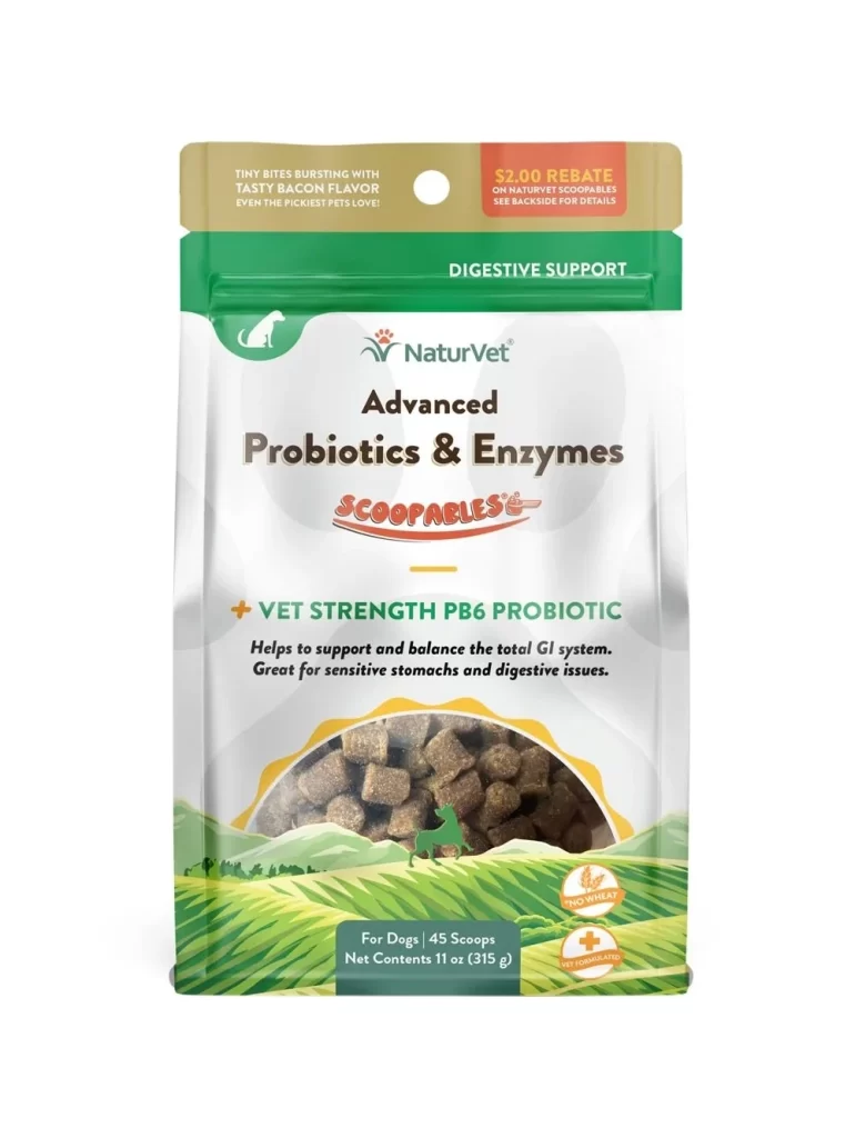 NaturVet Scoopables Advanced Probiotics Pet Supplement Packaging