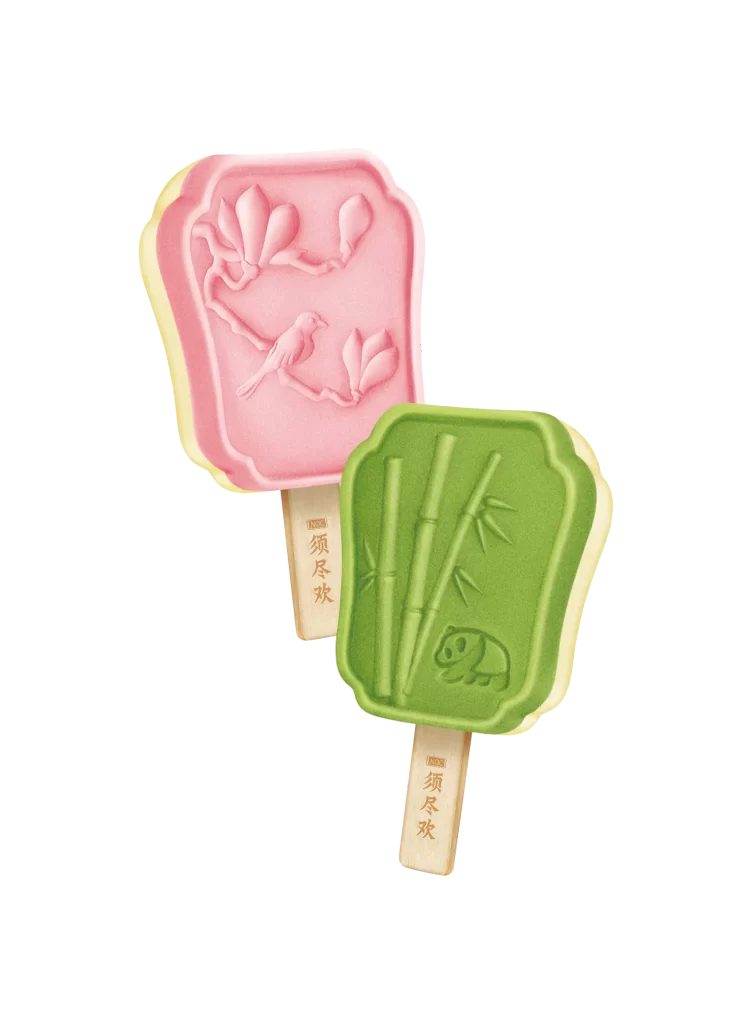 NOC Xu Jin Huan Ice Cream Popsicle Pink Green Cultural Motif