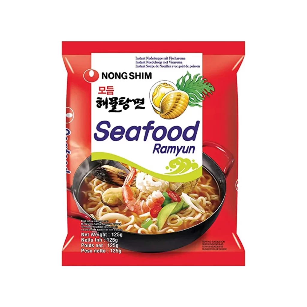 Nongshim Seafood Ramyun Ramen Packaging
