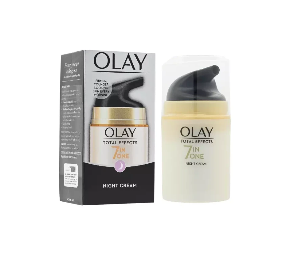 Olay Total Effects 7 in One Night Cream Jar Packaging