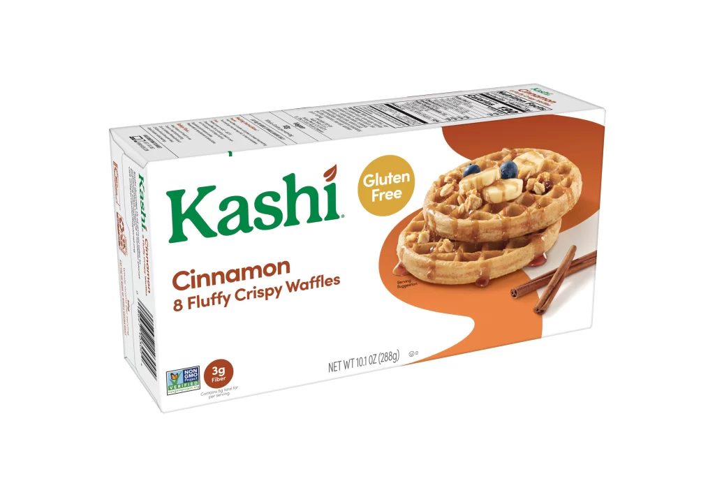 Kashi Cinnamon 8 Fluffy Crispy Waffles Cinnamon